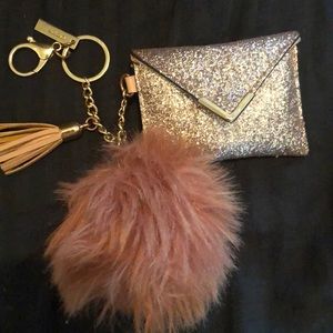 Aldo keychain rose gold